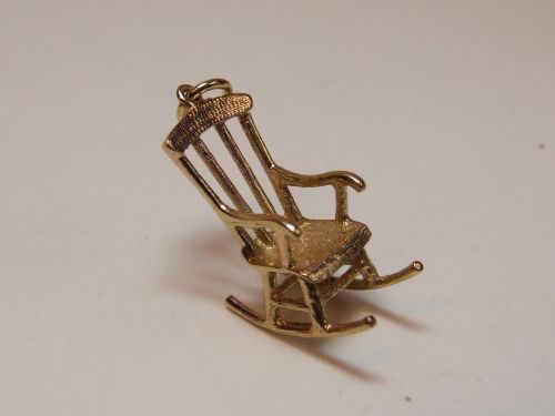 9ct Gold Solid Charm-Rocking Chair
