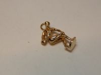 9ct Gold Solid Charm-Discus Thrower